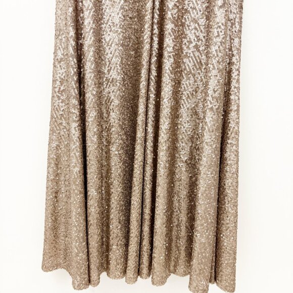 Jenny Yoo Collection Zelda Sequin Maxi Dress Size 8 Hazel Sleeveless Formal - Picture 9 of 12